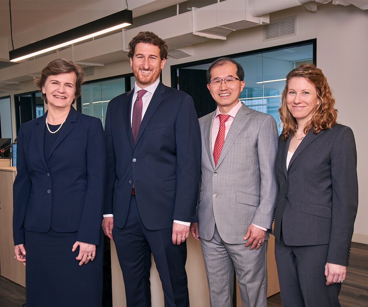 Group portrait of financial advisors in NYC, corporate team photography