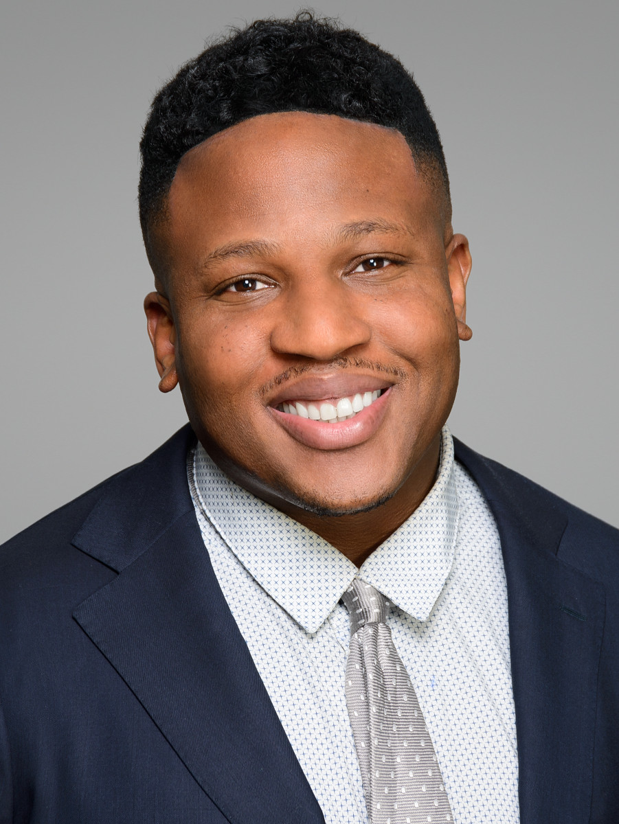 Man's professional headshot for ERAS medical residency application, NYC studio